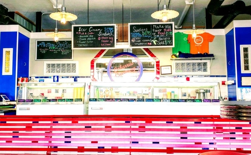 Ice Cream Counter Cabarrus Creamery