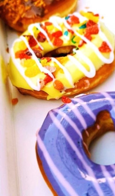 Customized doughnuts at Krispy Kreme in Concord, NC