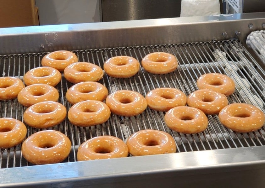 Glazed Dougnuts at Krispy Kreme, Concord, NC