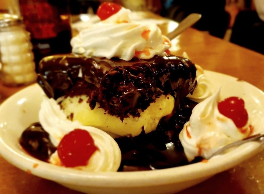 Hot Fudge Cake from the Homestead Steakhouse in Roxboro, NC