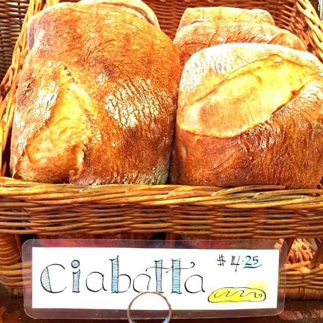 Ciabatta bread at Crumb Brother's Artisan Bread in Cache Valley