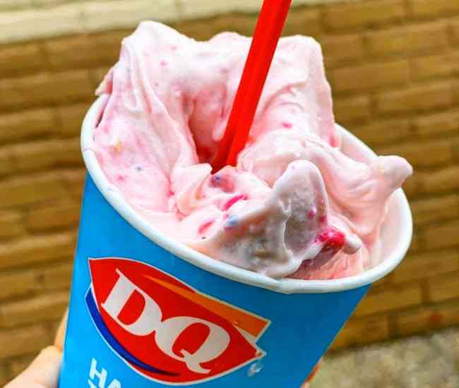 Strawberry Milkshake from Dairy Queen on Neuse River Trail