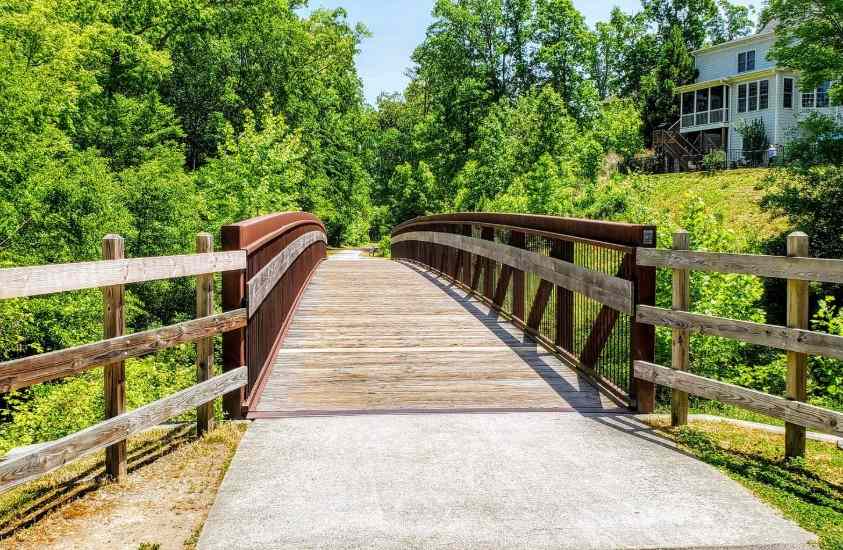 Bridge on Neuse River Trail Raleigh NC