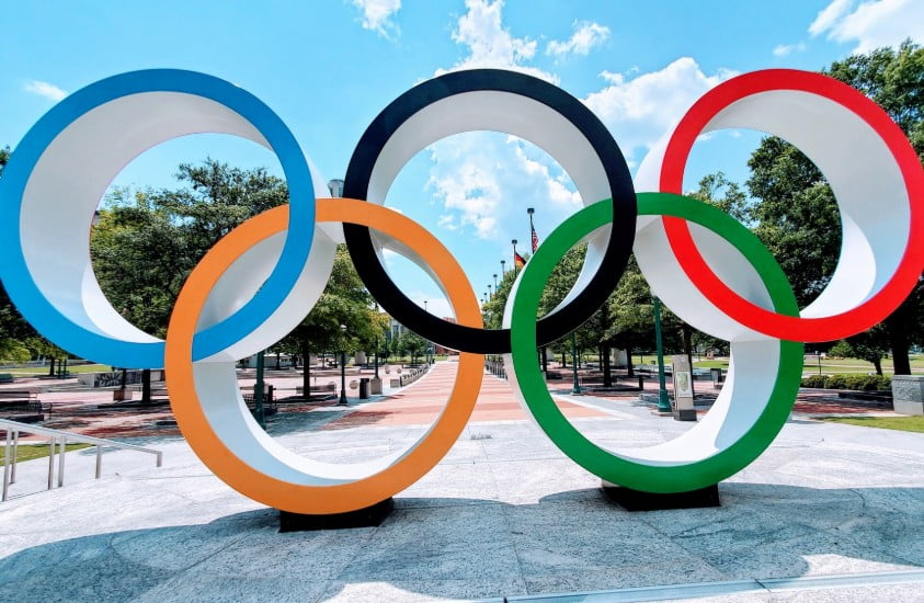 Olympic Rings at Olympic Park Atlanta Georgia things to do