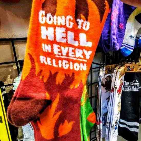 The Green Monkey Raleigh Gift Shop socks