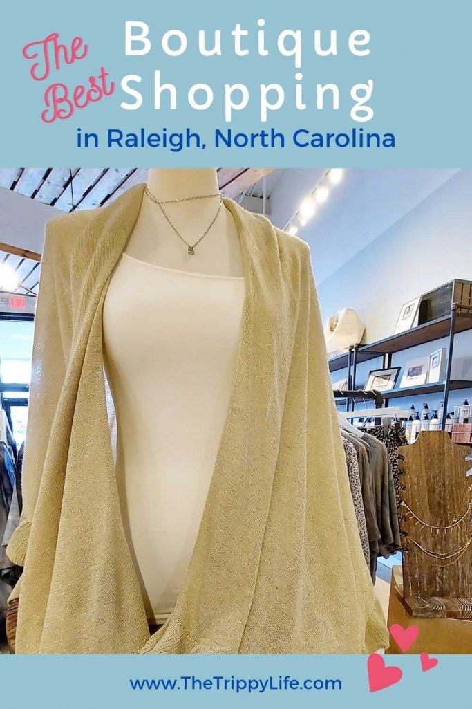 Boutique Shopping in Raleigh Pinterest Pin