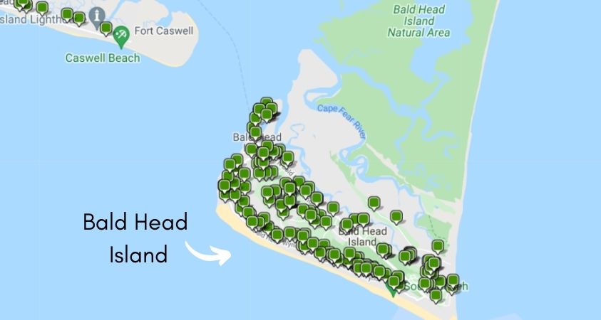 Bald Head Island Hotels NC shelling