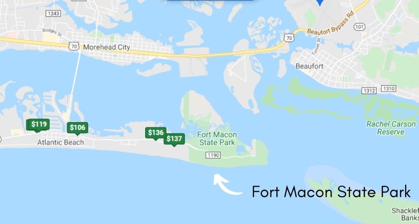 Fort Macon State Park Places To Stay North Carolina Shelling