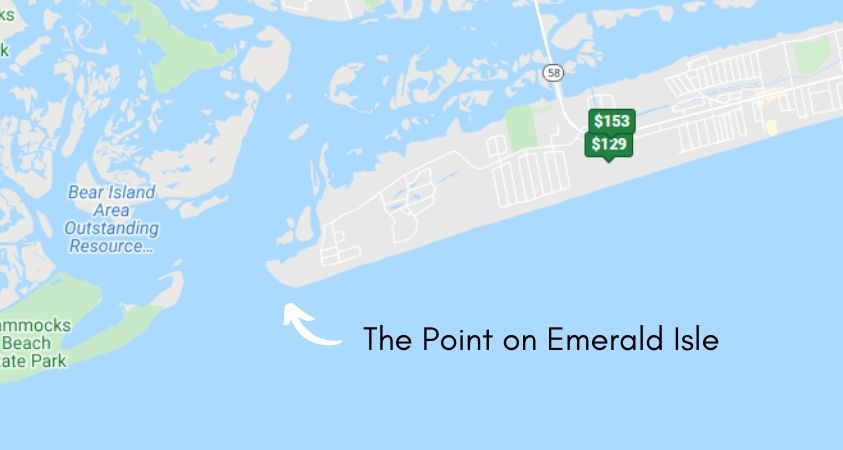 The Point On Emerald Isle Best Places To Stay and go Shelling in NC