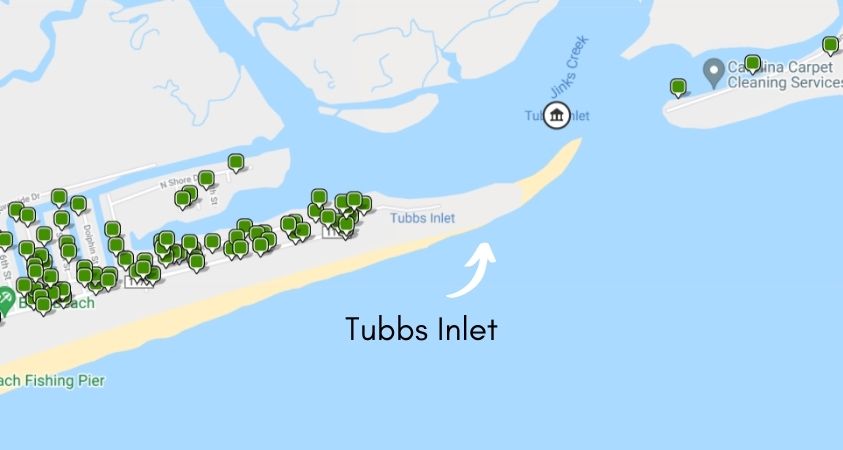 Tubbs Inlet NC Beaches To Shell