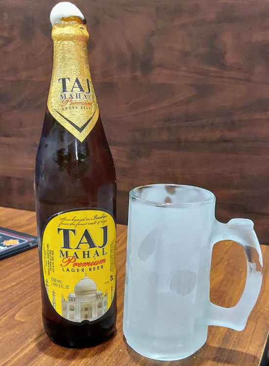Indian beer from Tandoori Oven in Logan, UT