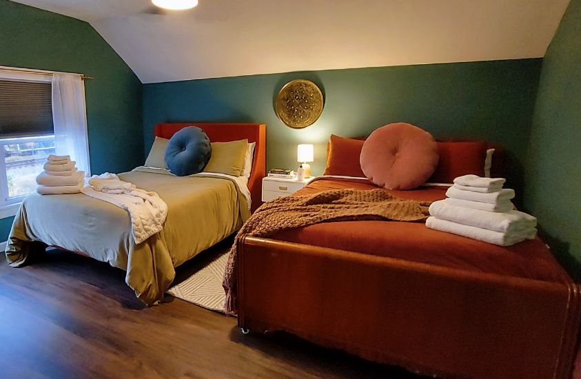 Bedroom in Abingdon Virginia Airbnb