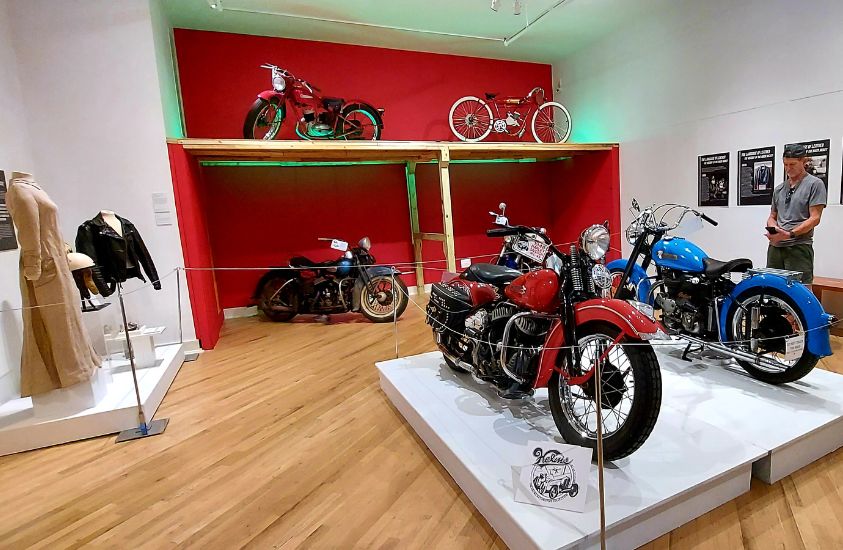 Motorcycle Exhibit at William King Museum in Abingdon, VA