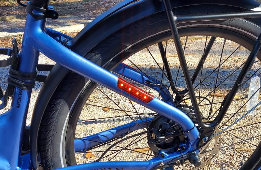 Side Lights on Mokwheel Asphalt Electric Bike