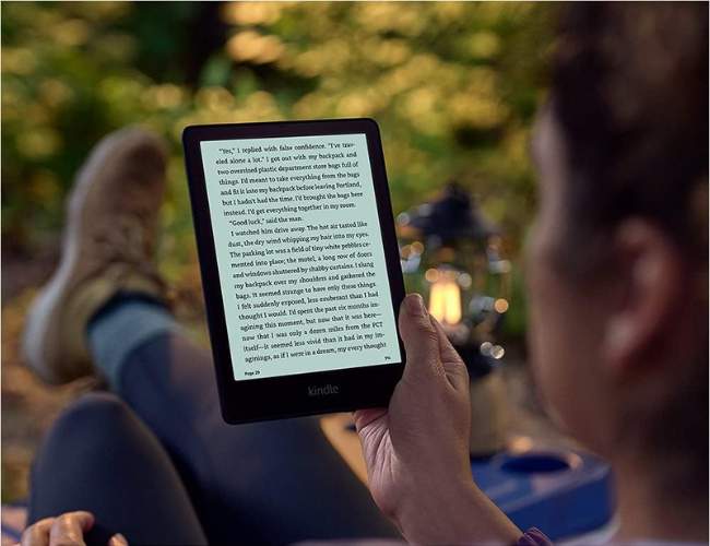 A kindle makes a great gift for the outdoor -loving woman.