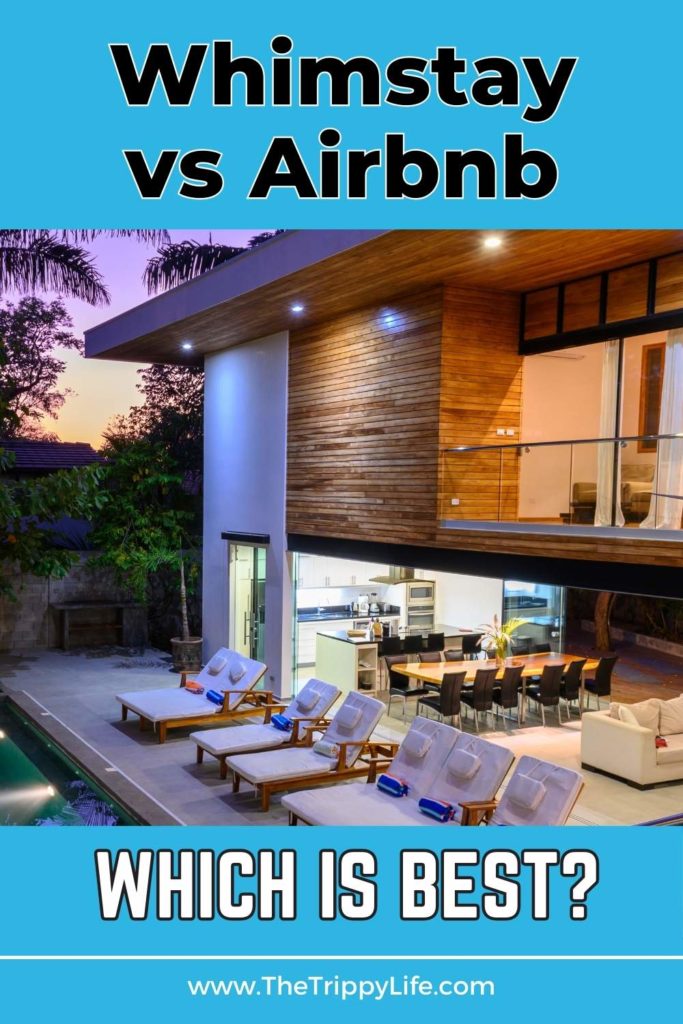 Whimstay vs Airbnb pinterest image.