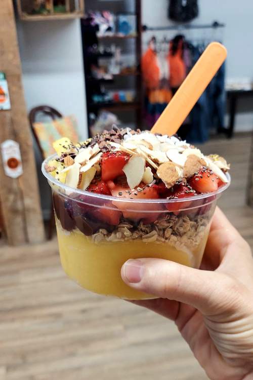 An Acai Bowl from The Blended Pedaler in Abingdon, VA