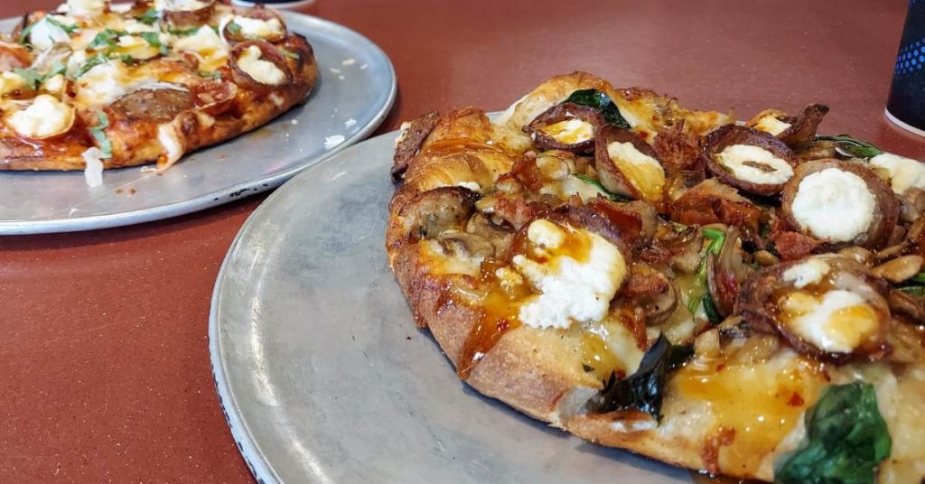 Pizza from Enzo's Pizza in Durham, NC.