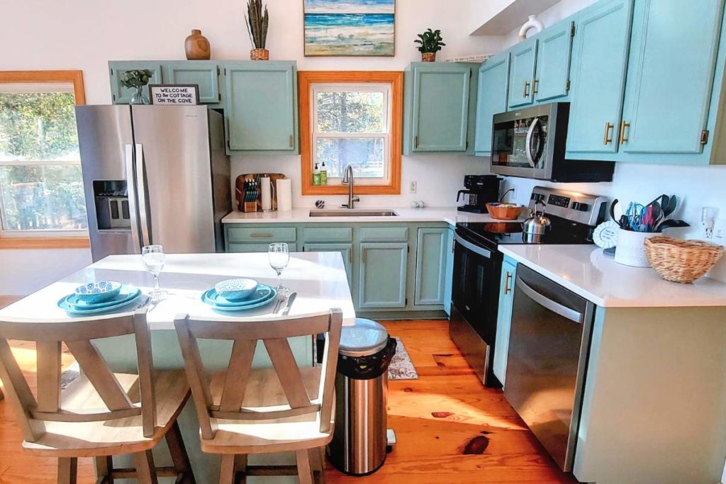 Kitchen at Mayo Lakehouse in NC